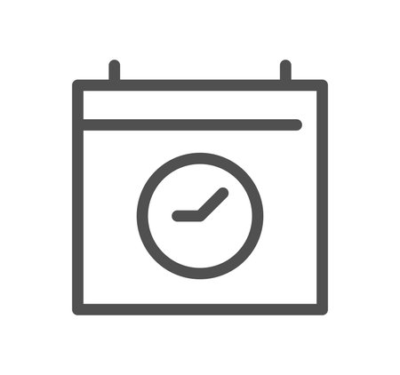 Calendar related icon outline and linear vector.のイラスト素材
