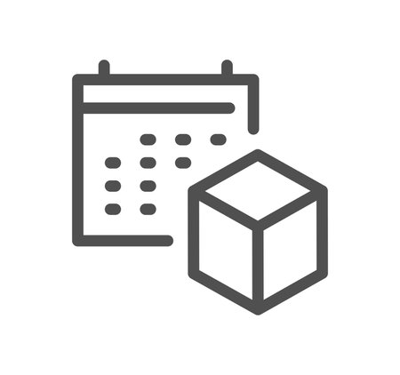 Abstract product related icon outline and linear vector.のイラスト素材