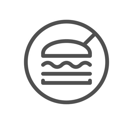 Allergen related icon outline and linear vector.のイラスト素材
