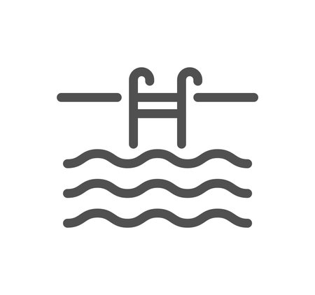 Travel and vacation related icon outline and linear vector.のイラスト素材