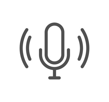 Audio and video related icon outline and linear vector.のイラスト素材