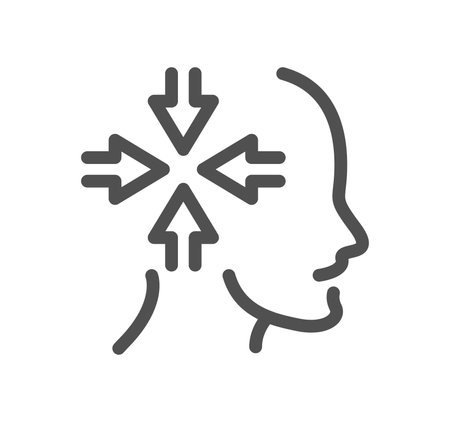 Efficiency and performance related icon outline and linear vector.のイラスト素材