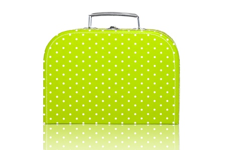 Vintage Green Polka Dot Lunchboxの写真素材