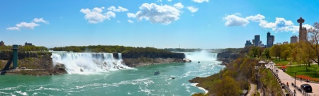 Niagara falls spectacular panorama sceneryの写真素材