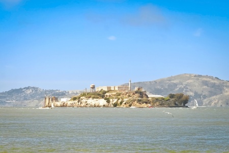 Alcatraz island famous prison in San Francisco のeditorial素材