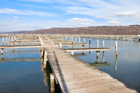 Jetty pier over Waters の写真素材