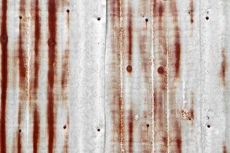 Grunge rusty corrugated iron metalの写真素材