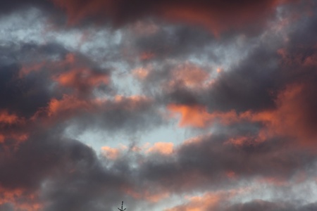 Clouds. Sunset. の写真素材