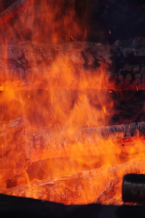 Big fire. Flame. 