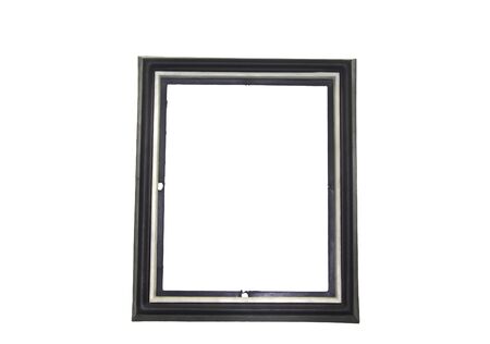 photo frame isolated on white backgroundの写真素材