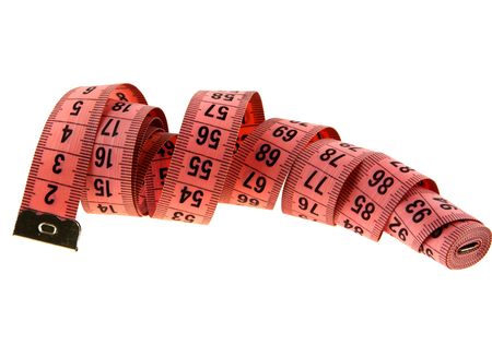 rMeasuring ruler isolated on white backgroundの写真素材