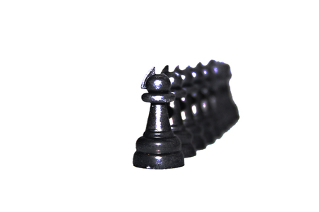 chess isolated on white backgroundの写真素材