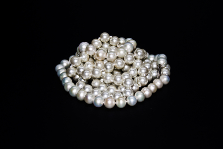 female jewelry isolated on black backgroundの写真素材