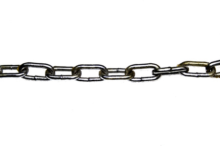 chain isolated on white backgroundの写真素材