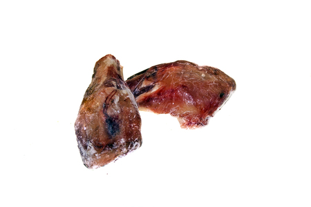meat isolated on white backgroundの写真素材