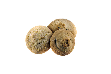 cookie isolated on white backgroundの写真素材