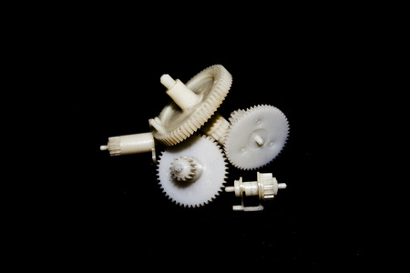 spares from phone isolated on white backgroundの写真素材