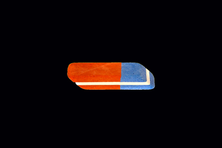 eraser isolated on white background
