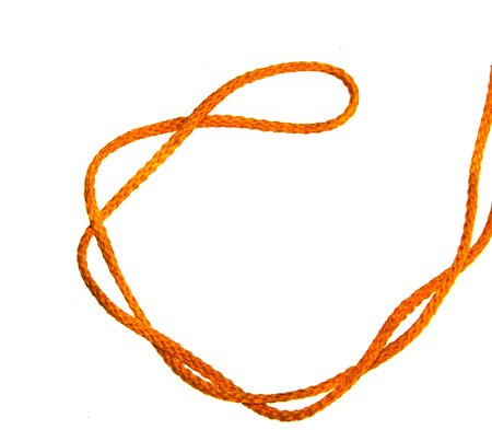 rope isolated on white backgroundの写真素材