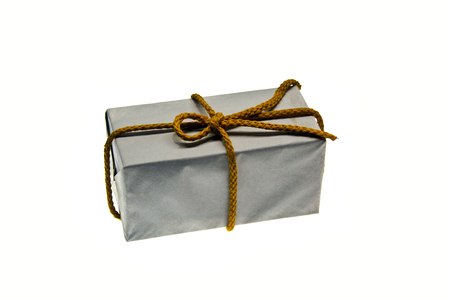 parcel isolated on white backgroundの写真素材