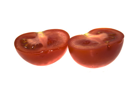 tomato isolated on white backgroundの写真素材