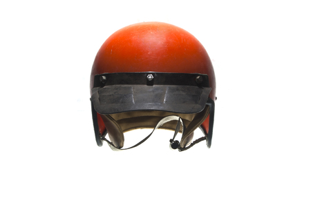 helmet isolated on white backgroundの写真素材