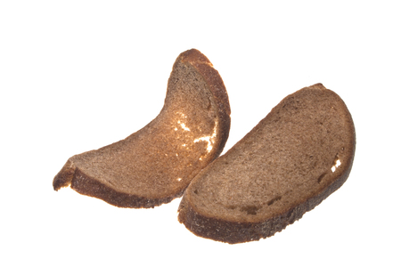 bread isolated on white backgroundの写真素材