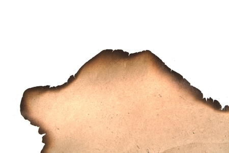 old paper isolated on white backgroundの写真素材