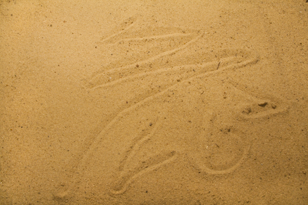 yellow sand as a background
