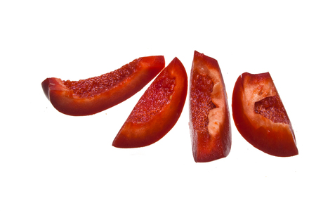 pepper isolated on white backgroundの写真素材