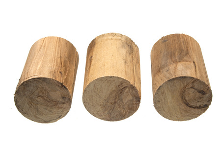 firewood isolated on white backgroundの写真素材