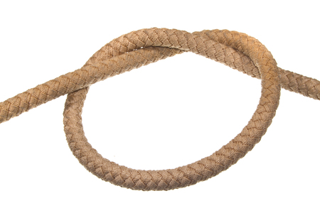 rope isolated on white backgroundの写真素材