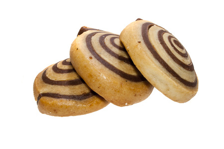 cookie isolated on white backgroundの写真素材