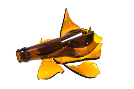 bottle isolated on white backgroundの写真素材