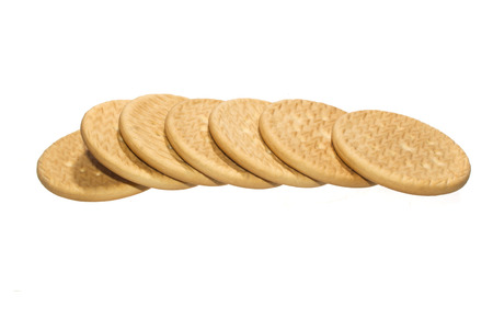 cookie isolated on white backgroundの写真素材