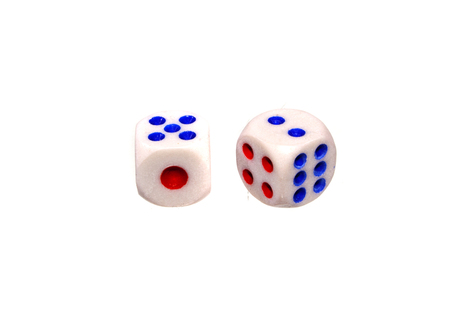 dice isolated on white background
