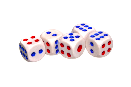 dice isolated on white background