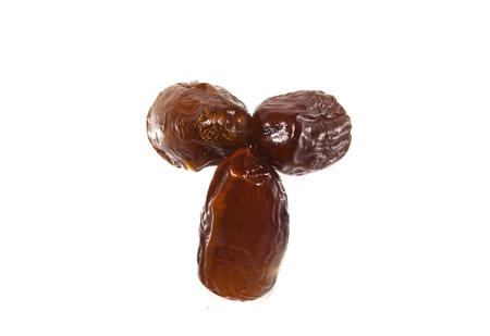 dates isolated on white backgroundの写真素材