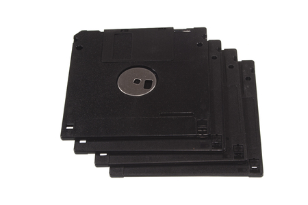 hard drive isolated on white backgroundの写真素材