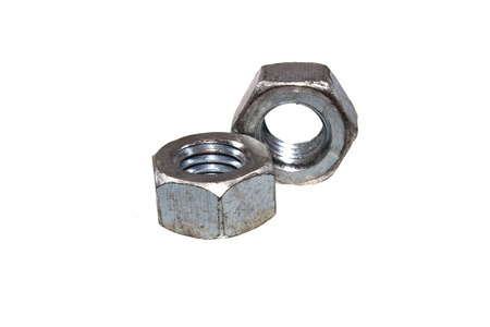 nut bolt isolated on white background