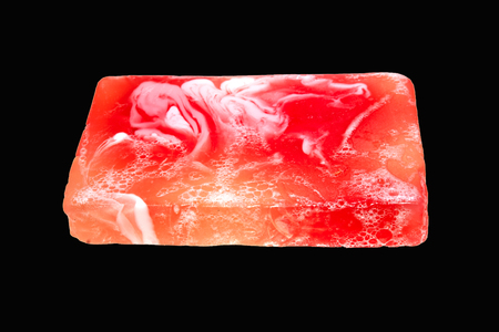 soap isolated on white backgroundの写真素材
