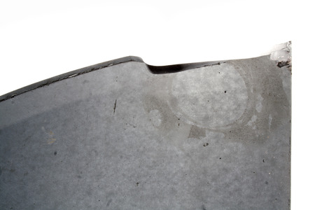 broken glass isolated on white backgroundの写真素材