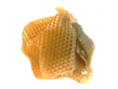 honeycomb isolated on white backgroundの写真素材