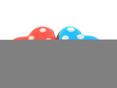 gingerbread isolated on white backgroundの写真素材