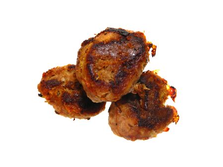 cutlet isolated on white background