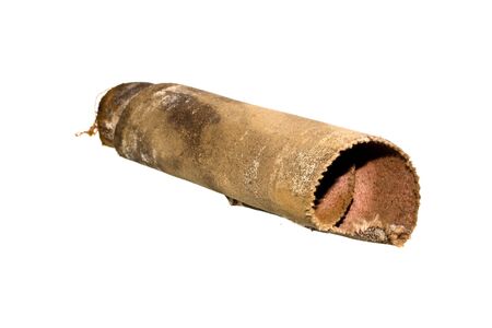 sandpaper isolated on white backgroundの写真素材