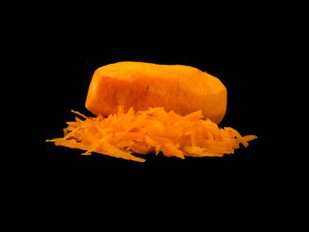 carrot isolated on white backgroundの写真素材