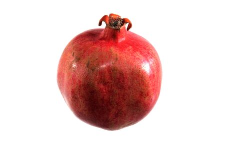 pomegranate isolated on white backgroundの写真素材