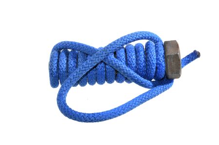 rope isolated on white backgroundの写真素材