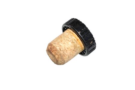 cork isolated on white backgroundの写真素材